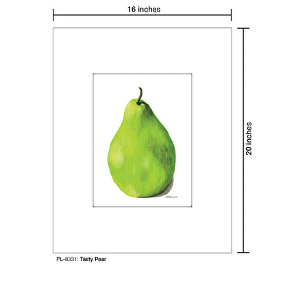 Tasty Pear, Print (#8331A), Printe Matted, www.printedcanvas.com
