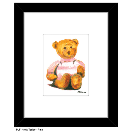 Teddy - Pink, Print (#7102) - Printed Canvas