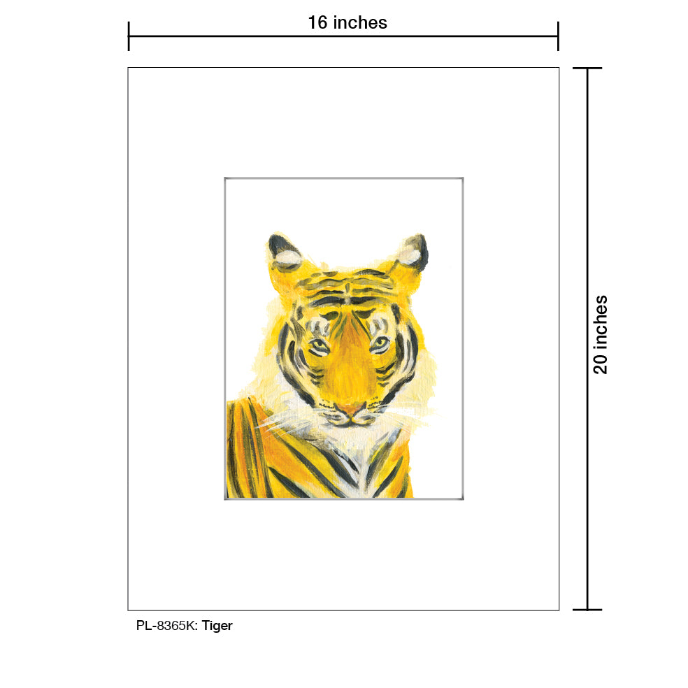 Tiger, Print (#8365K), Printe Matted, www.printedcanvas.com