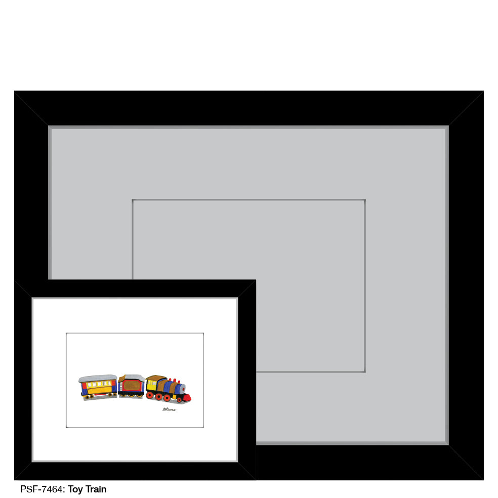 Toy Train, Print (#7464) - Printed Canvas