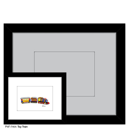 Toy Train, Print (#7464) - Printed Canvas