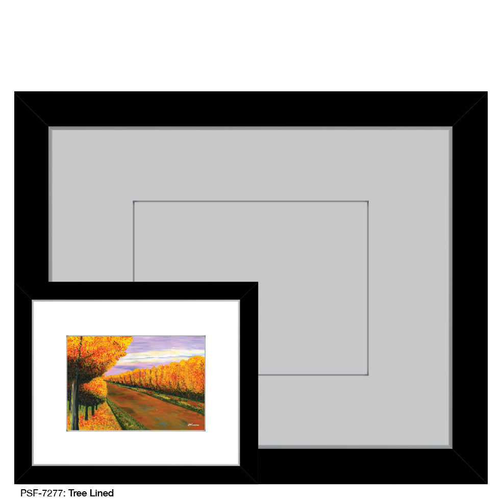 Tree Lined, Print (#7277) - Printed Canvas