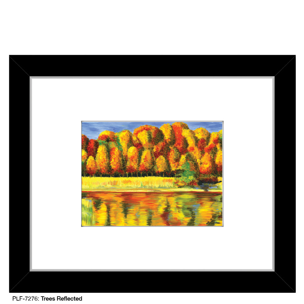 Trees Reflected, Print (#7276) - Printed Canvas