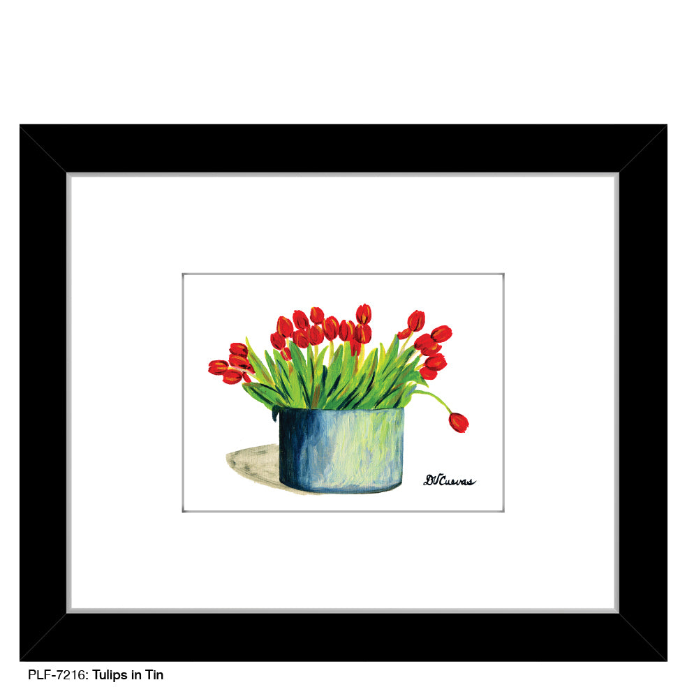 Tulips in Tin, Print (#7216) - Printed Canvas