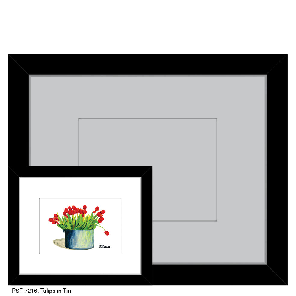 Tulips in Tin, Print (#7216) - Printed Canvas