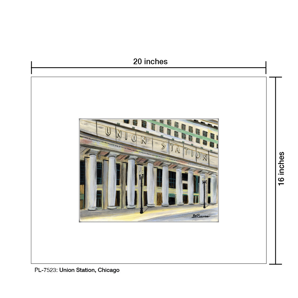 Union Station, Chicago, Print (#7523) - Printed Canvas