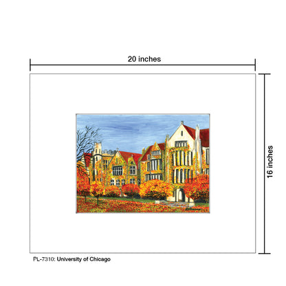 University of Chicago, Print (#7310) - Printed Canvas