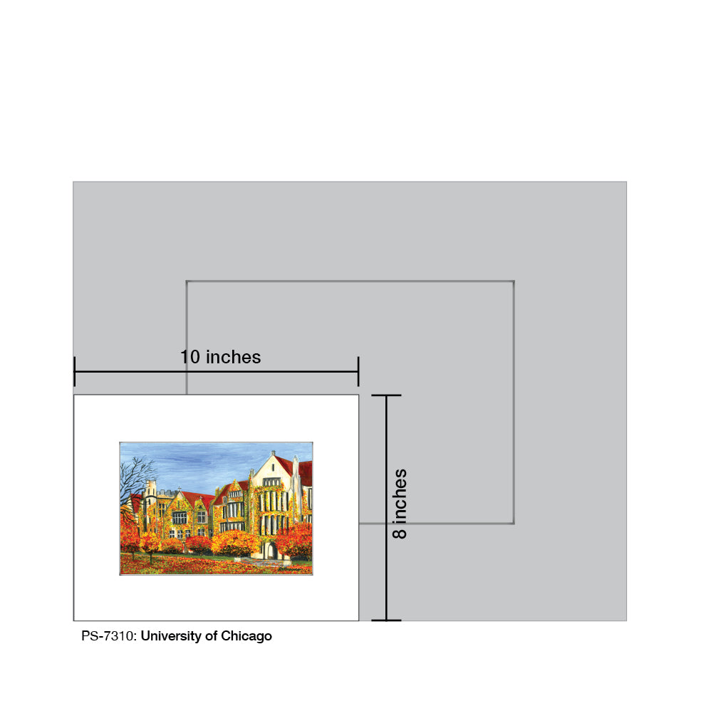 University of Chicago, Print (#7310) - Printed Canvas