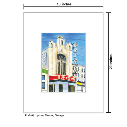 Uptown Theater, Chicago, Print (#7922) - Printed Canvas