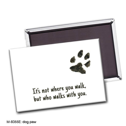 Dog Paw, Magnet (M-8355E), Front, printedcanvas.com