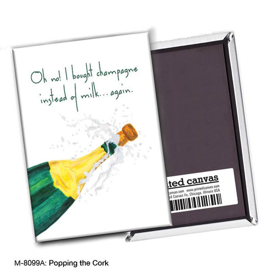 Popping the Cork, Magnet (M-8099A), front, printedcanvas.com