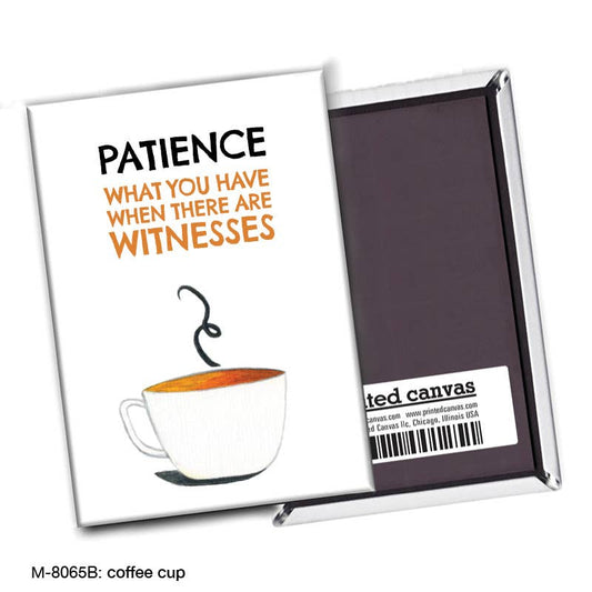 Coffee Cup, Magnet (M-8065B), Front, printedcanvas.com