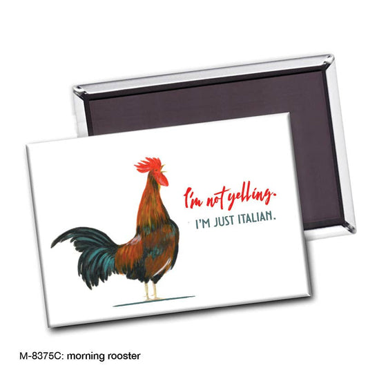 Morning Rooster, Magnet (M-8375C), Front, printedcanvas.com
