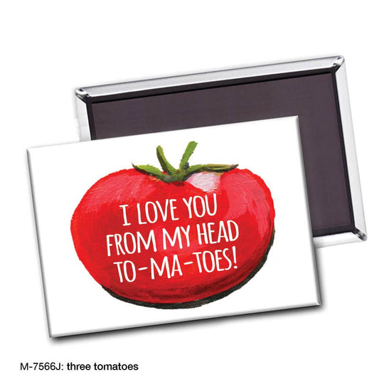 Three Tomatoes, Magnet (M-7566J), Front, printedcanvas.com
