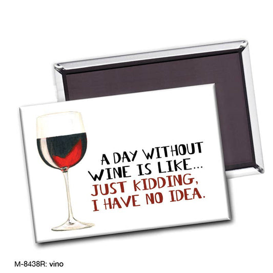 Vino, Magnet (M-8438R), Front, printedcanvas.com