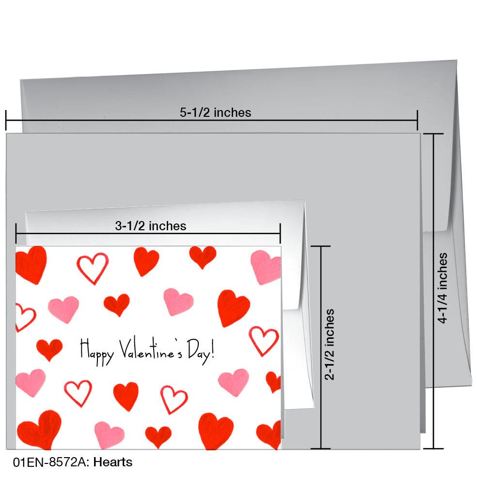 Hearts, Greeting Card (8572A), Enclosure, printedcanvas.com
