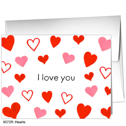 Hearts, Greeting Card (8572R), A2, printedcanvas.com