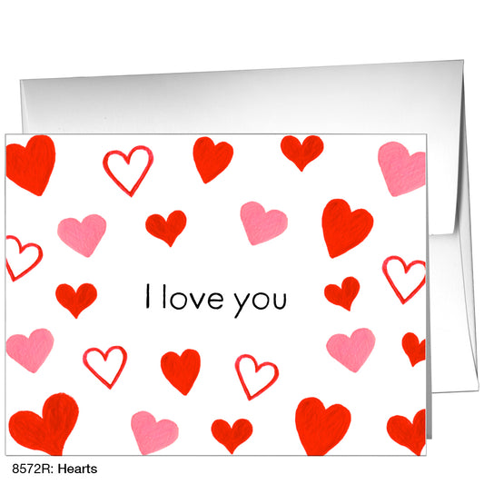 Hearts, Greeting Card (8572R), A2, printedcanvas.com