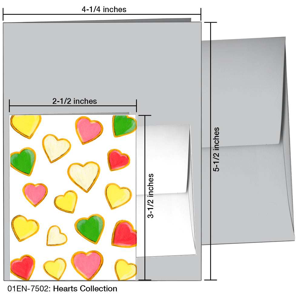 Hearts Collection, Greeting Card (7502), Enclosure, printedcanvas.com