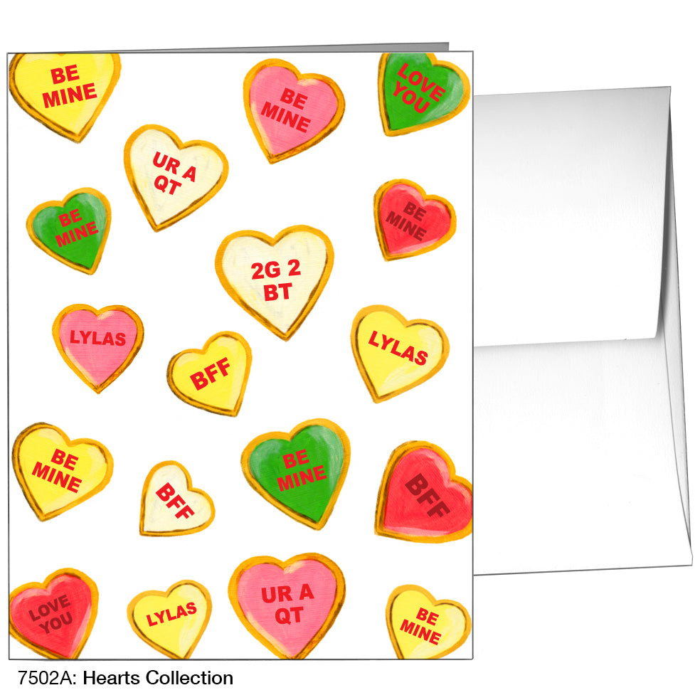 Hearts Collection, Greeting Card (7502A), A2, printedcanvas.com