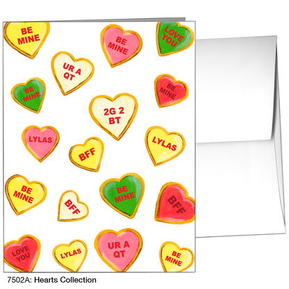 Hearts Collection, Greeting Card (7502A), A2, printedcanvas.com