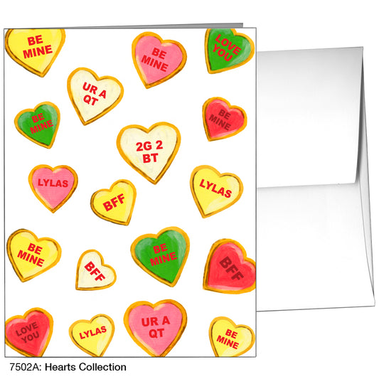 Hearts Collection, Greeting Card (7502A), A2, printedcanvas.com