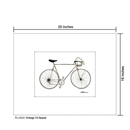 Vintage 10-Speed, Print (#8583) - Printed Canvas