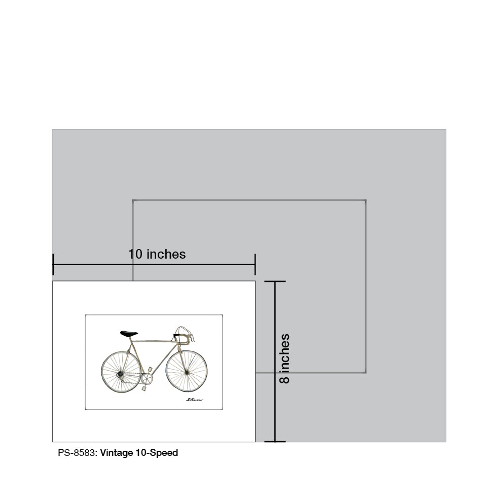 Vintage 10-Speed, Print (#8583) - Printed Canvas