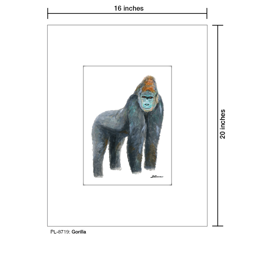 Gorilla, Print (#8719) - Printed Canvas