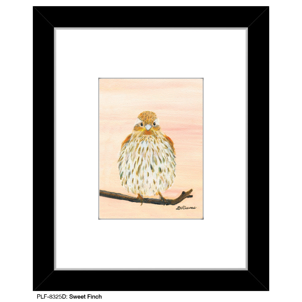 Sweet Finch, Print (#8325D), Print Matted, www.printedcanvas.com