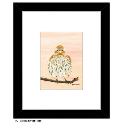 Sweet Finch, Print (#8325D), Print Matted, www.printedcanvas.com