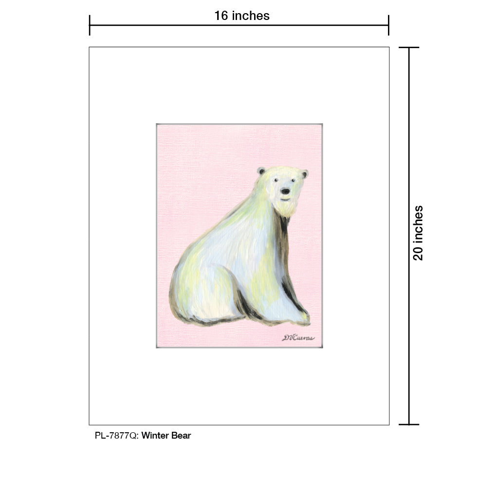Winter Bear, Print (#7877Q) - Printed Canvas