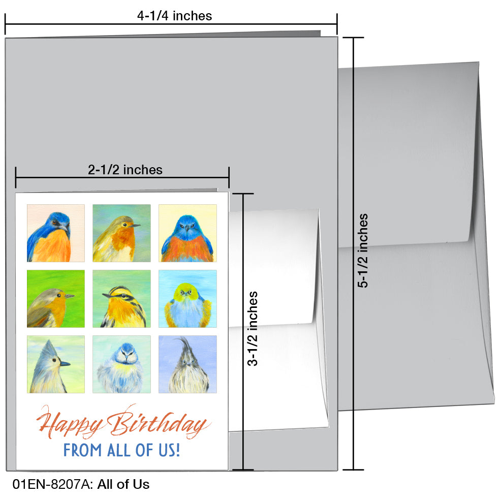 All of Us, Greeting Card (8207A), Enclosure Card, www.printedcanvas.com