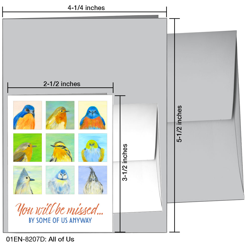 All of Us, Greeting Card (8207D), Enclosure Card, www.printedcanvas.com