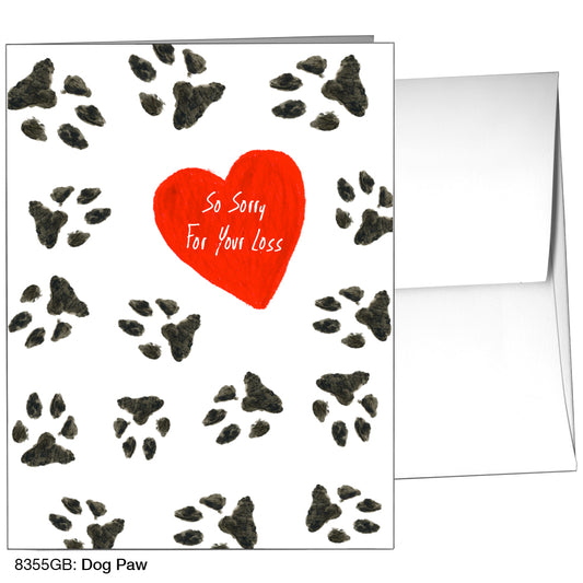 Dog Paw, Greeting Card (8355GB), A2, printedcanvas.com