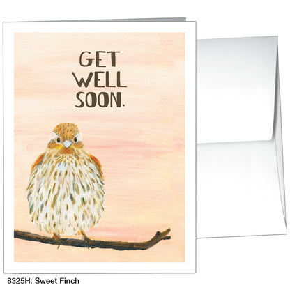 Sweet Finch, Greeting Card (8325H), A2 Card, printedcanvas.com