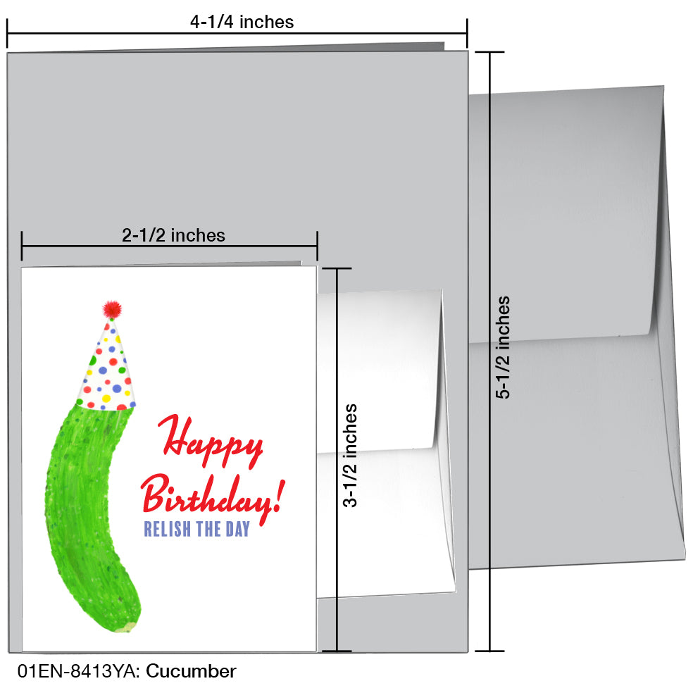 Cucumber, Greeting Card (8413YA), Enclosure Card, printedcanvas.com