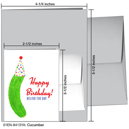 Cucumber, Greeting Card (8413YA), Enclosure Card, printedcanvas.com