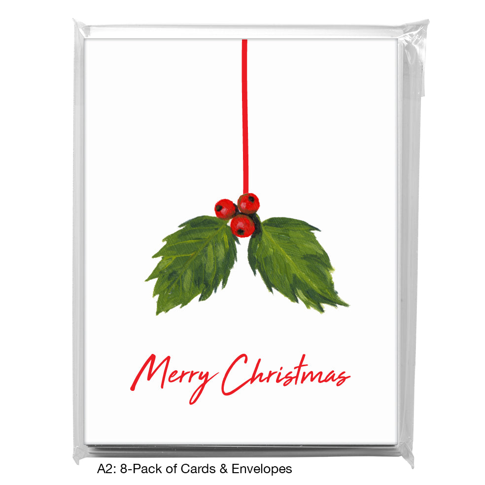 Holly, Greeting Card (7062B), A2 8-Pack, printedcanvas.com