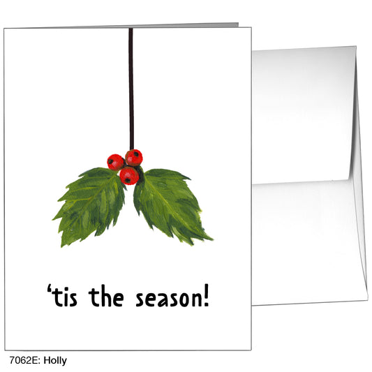 Holly, Greeting Card (7062E), A2, printedcanvas.com