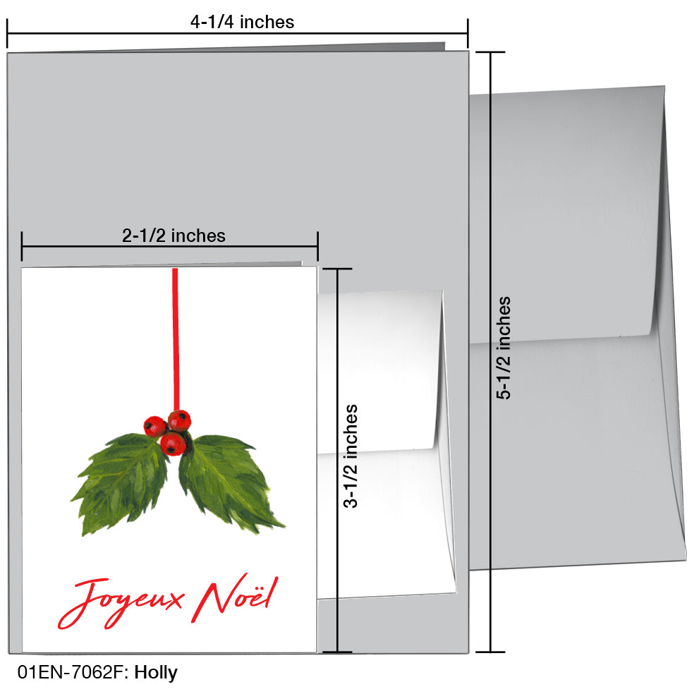 Holly, Greeting Card (7062F), Enclosure, printedcanvas.com