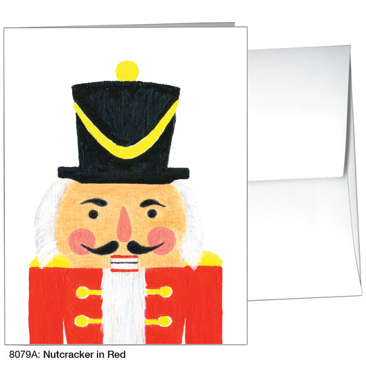 Nutcracker In Red, Greeting Card (8079A), A2, printedcanvas.com