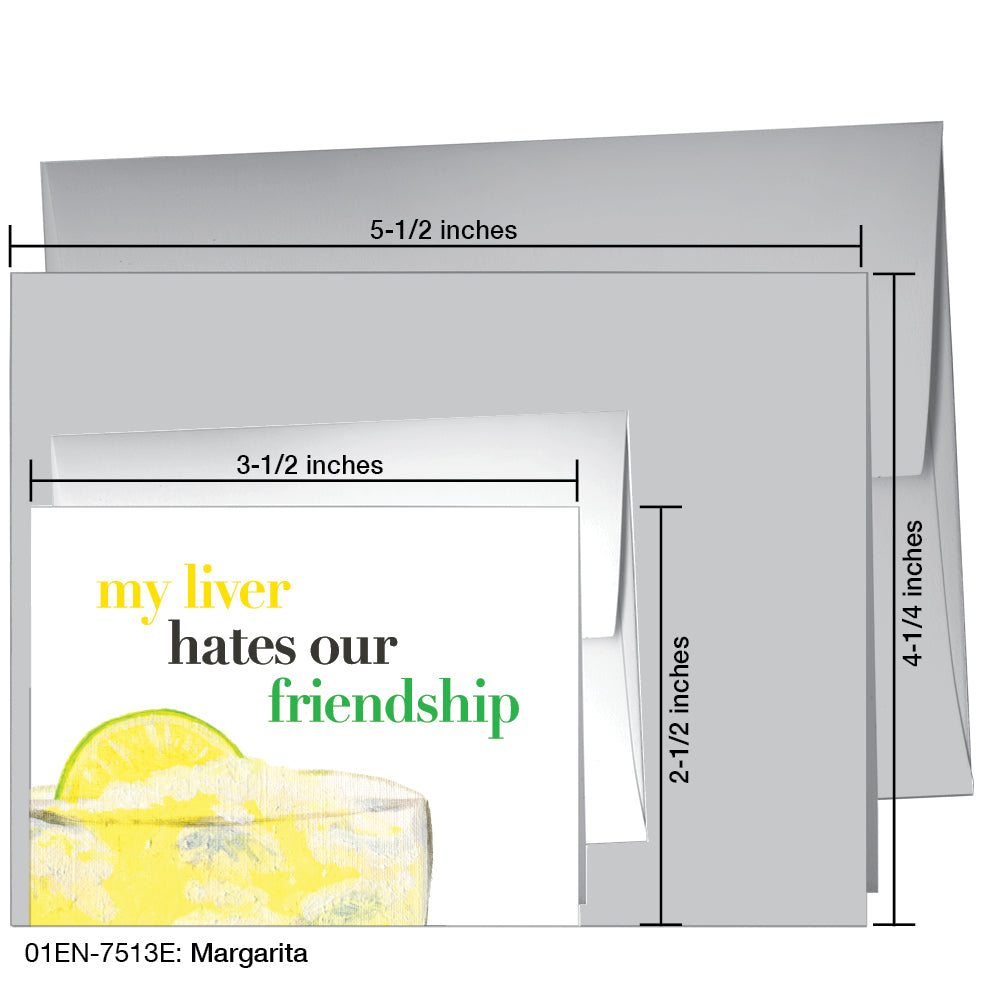 Margarita, Greeting Card (7513E), Enclosure, printedcanvas.com