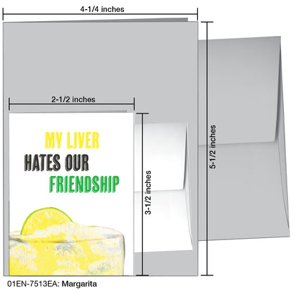 Margarita, Greeting Card (7513EA), Enclosure, printedcanvas.com