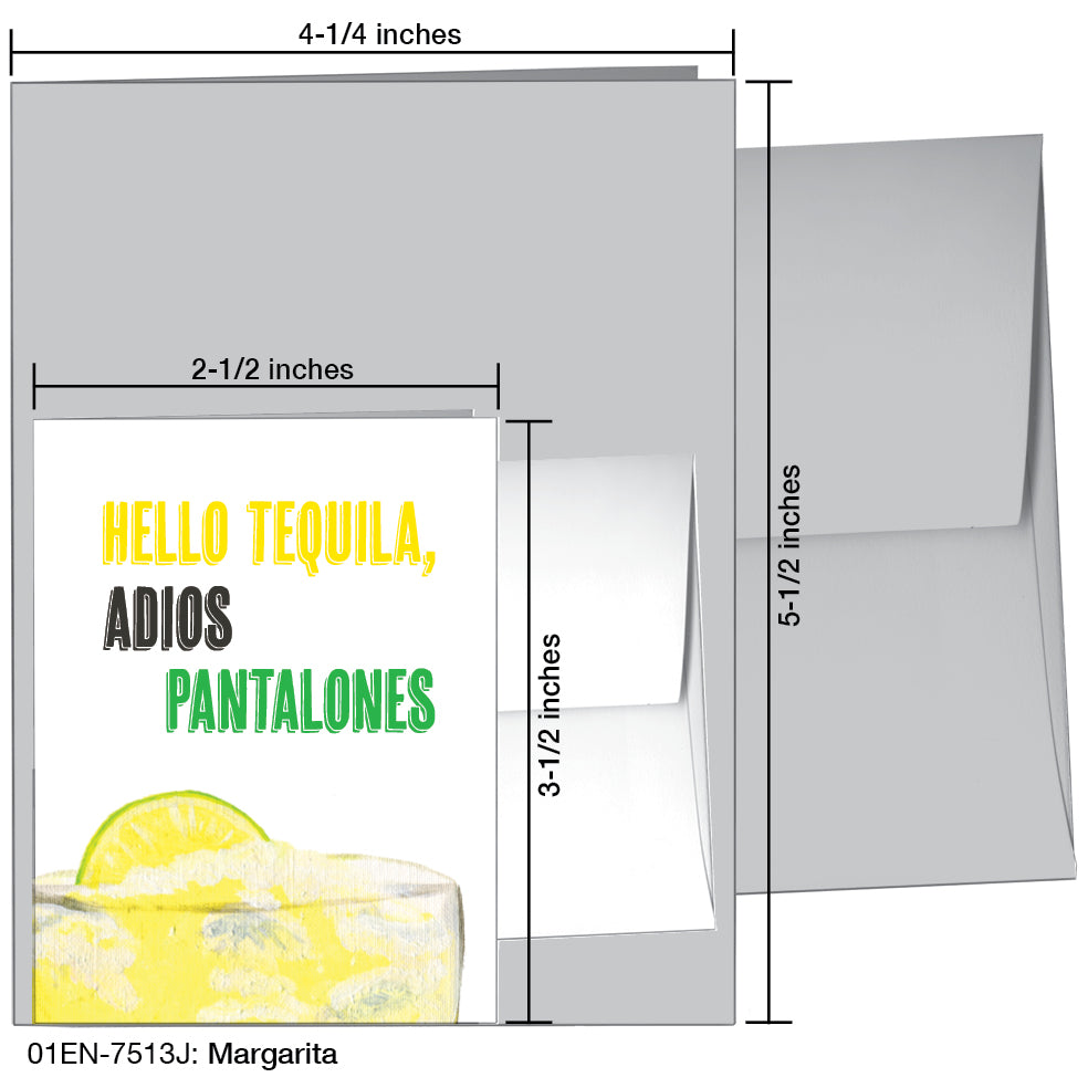 Margarita, Greeting Card (7513J), Enclosure, printedcanvas.com