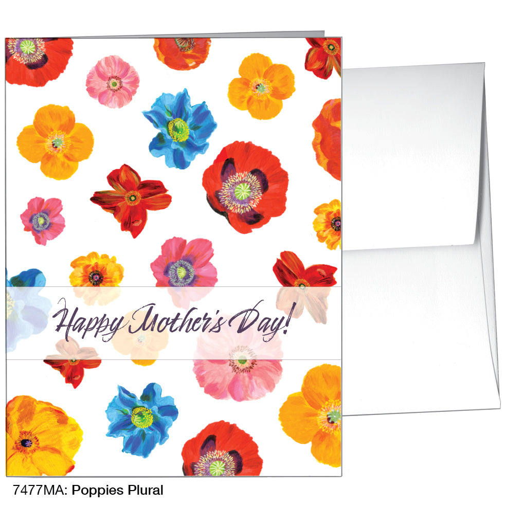 Poppies Plural, Greeting Card (7477MA), A2, printedcanvas.com