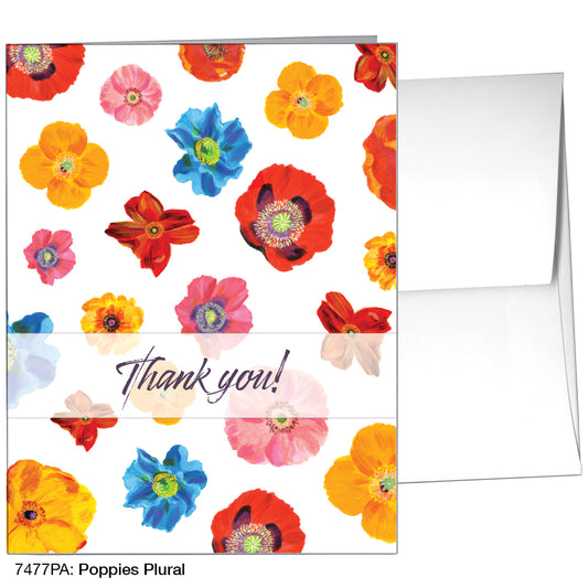 Poppies Plural, Greeting Card (7477PA), A2 Card Front, www.printedcanvas.com
