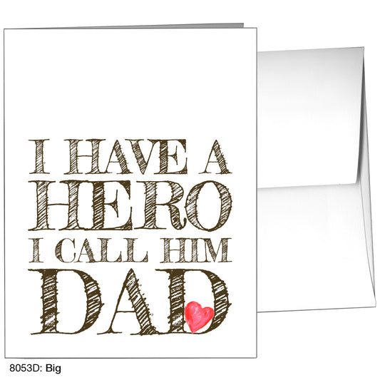 Big, Greeting Card (8053D), A2 Card Front, www.printedcanvas.com