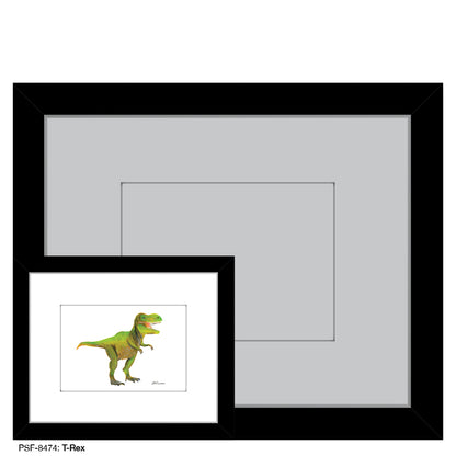 T-Rex, Print (#8474A), Print Matted, www.printedcanvas.com