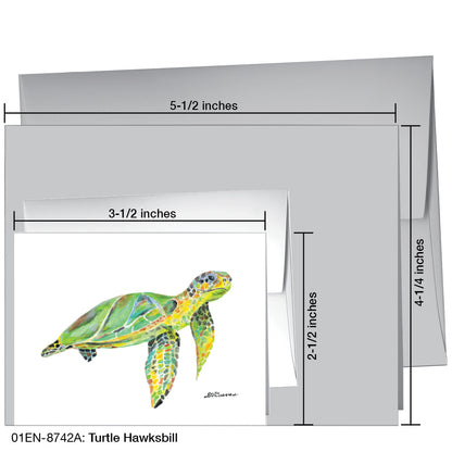 Turtle Hawksbill, Greeting Card (8742A), Enclosure, printedcanvas.com